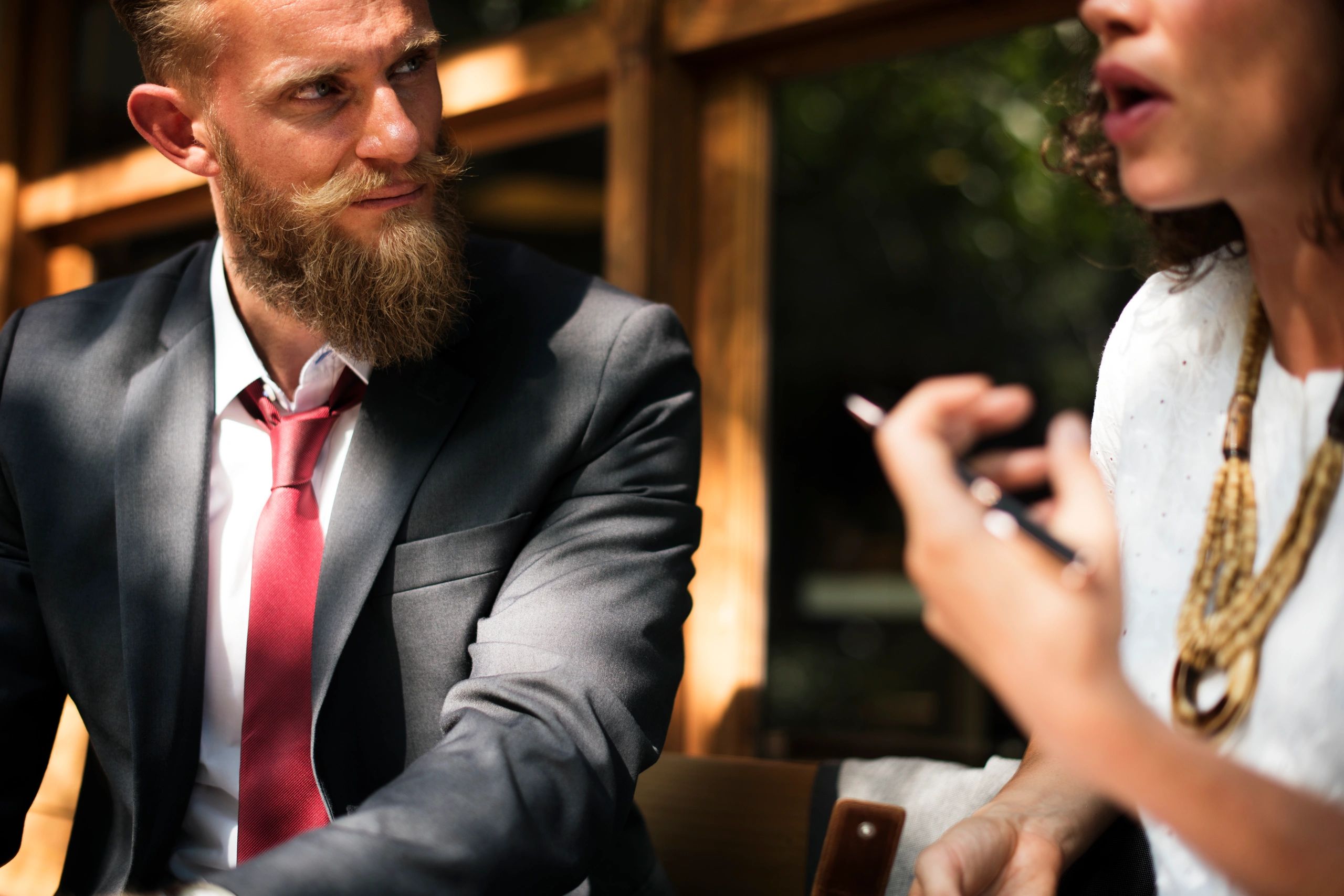 Business professionals in a collaborative meeting